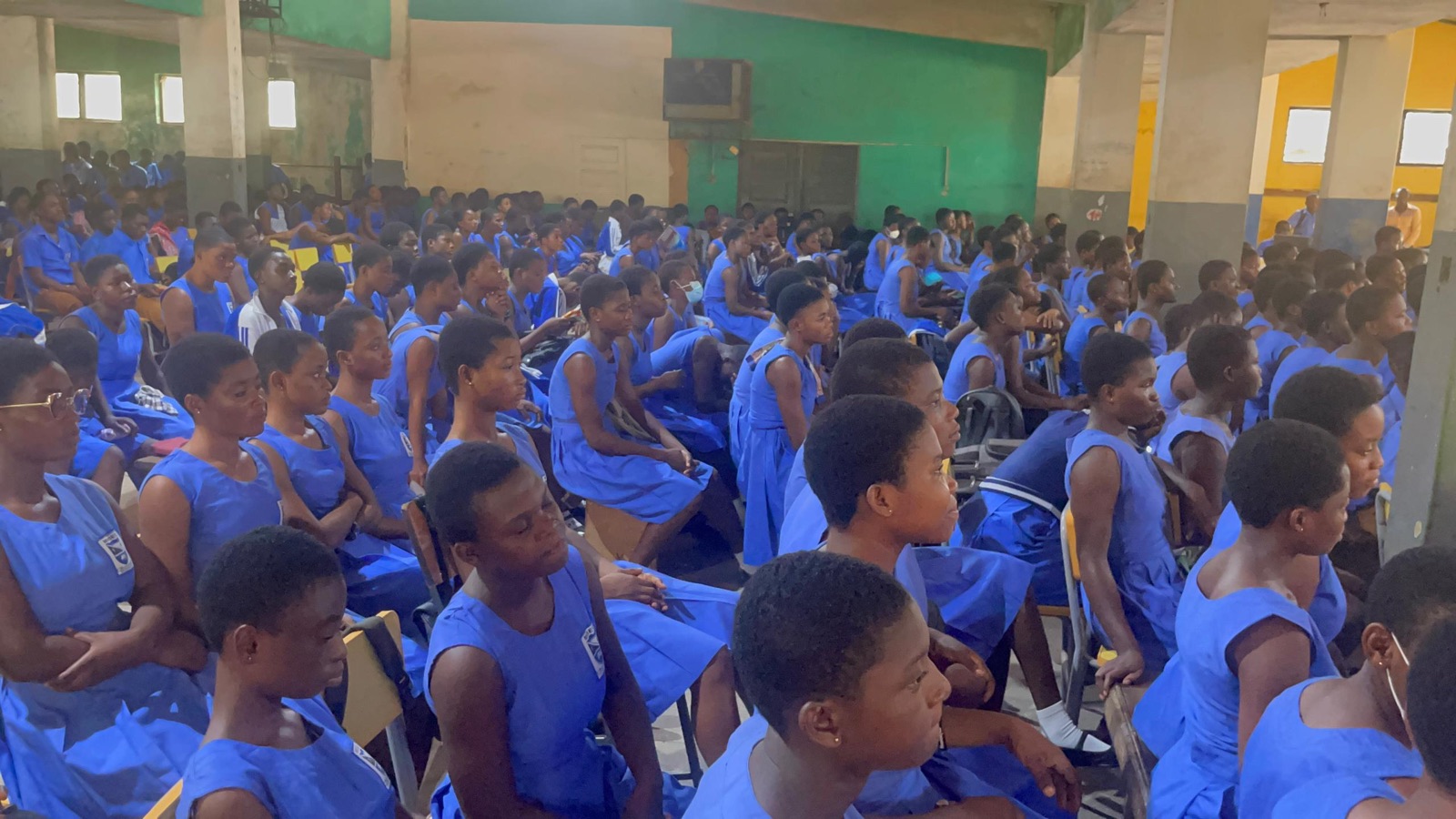 Large youth assembly
